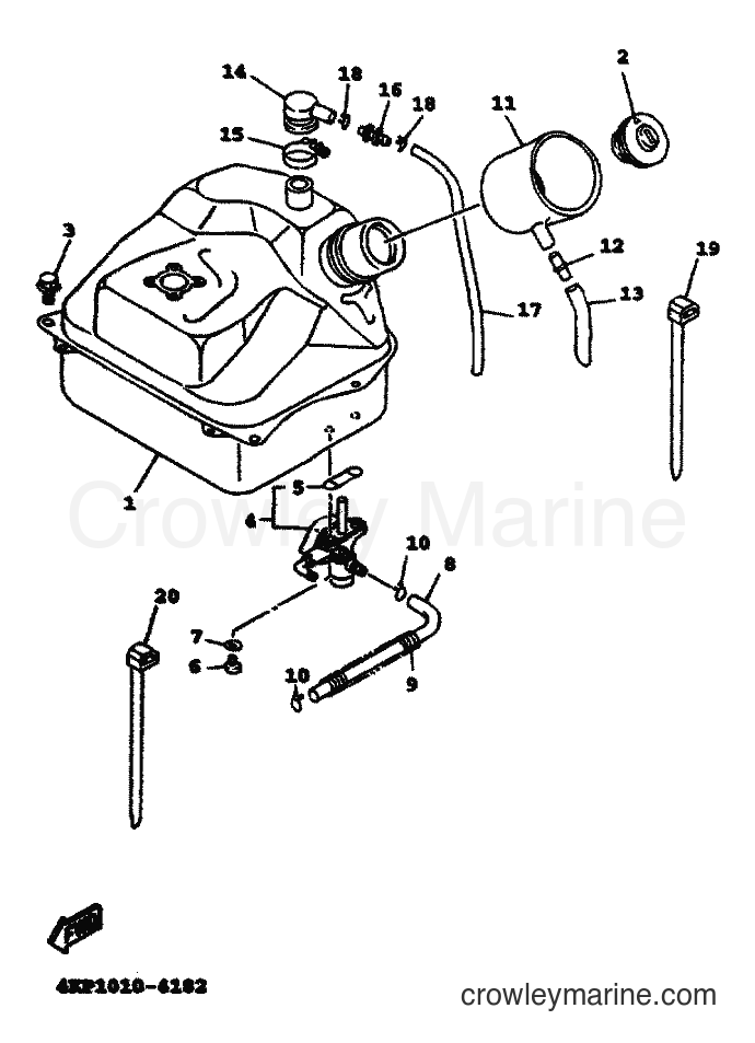 1999 Scooter XC125TR - XC125TR (4THF) [010] - FUEL TANK