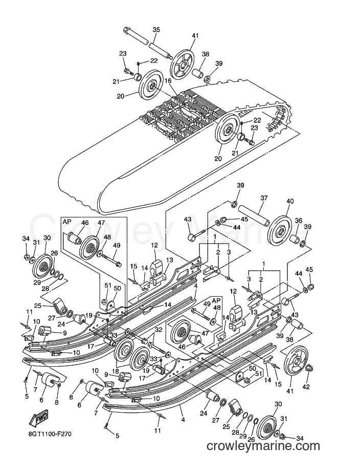 2007 Snowmobile RX10S - RX10S (8GT1) [020] - TRACK SUSPENSION 1
