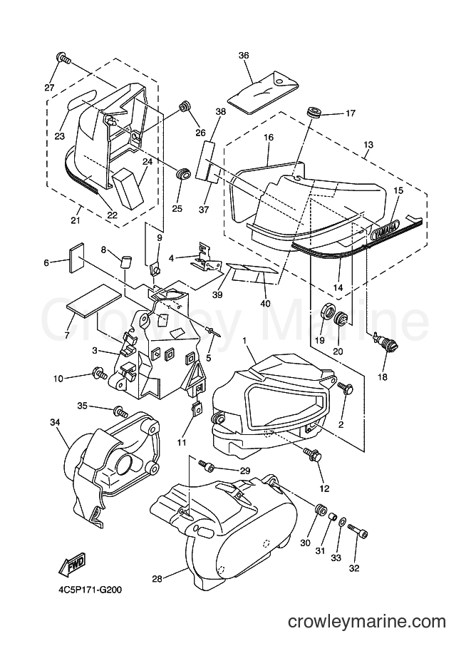 2008 Cruiser XVS650A - XVS650A (4C5P) [010] - SIDE COVER