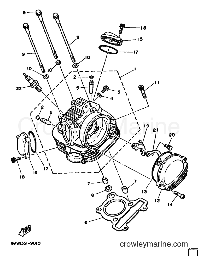 Yamaha Motors SR125 (3MW2) [99A] - CYLINDER HEAD