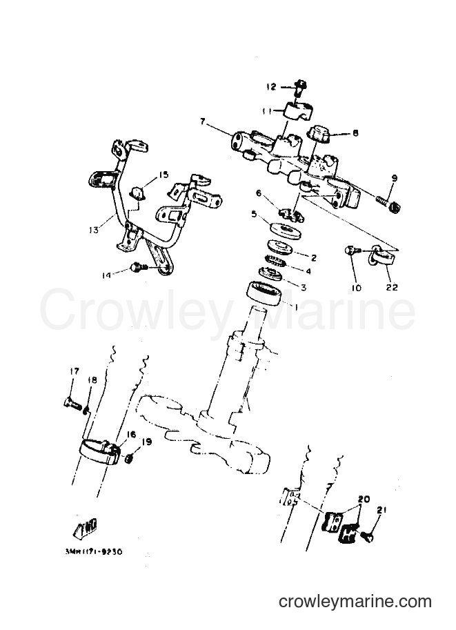 1995 Dirt Bike DT200R - DT200R (3MH4) [010] - STEERING