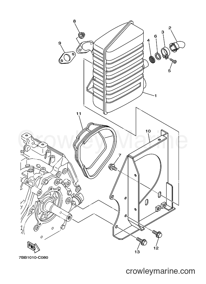 Yamaha Motors YS1390A (7BB3) [010] - EXHAUST