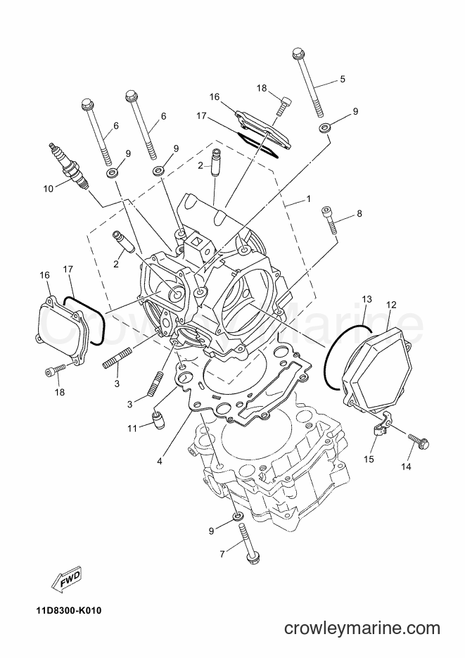 2013 Dirt Bike XT660ZA - XT660ZA (2BE2) [010] - CYLINDER HEAD