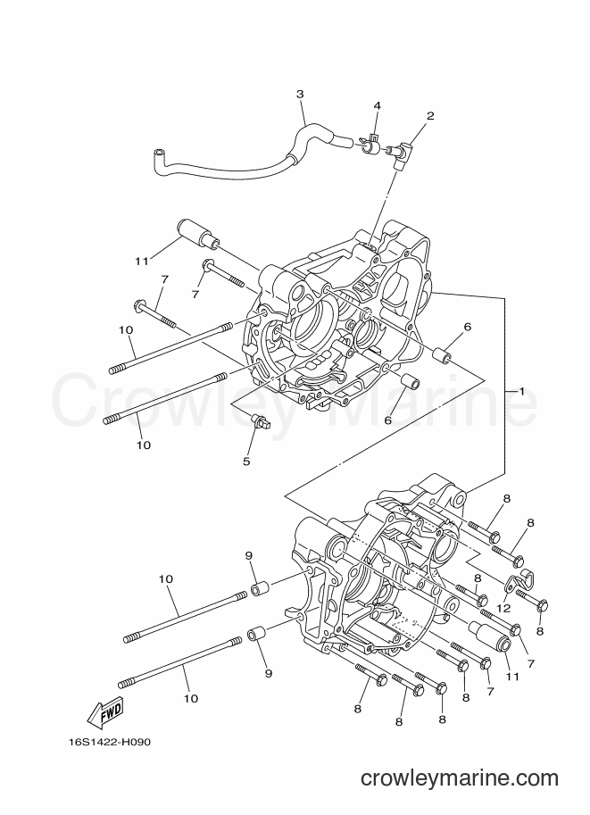 Yamaha Motors T115SE (31C5) [010] - CRANKCASE
