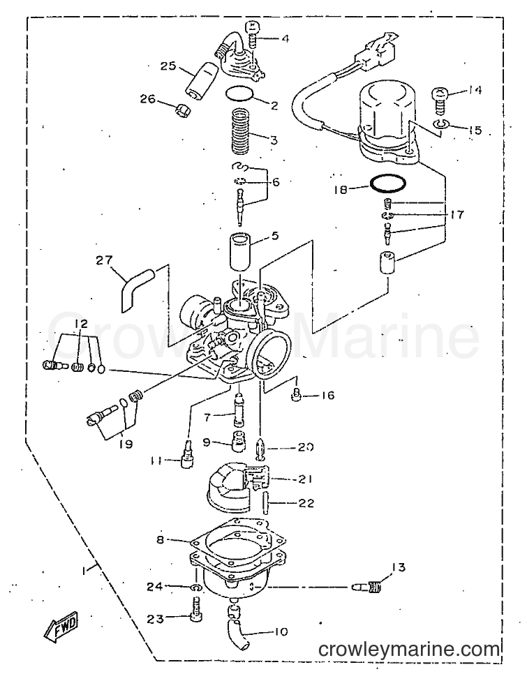 1995 Scooter YA50N - YA50N (3UG2) [999] - CARBURETOR