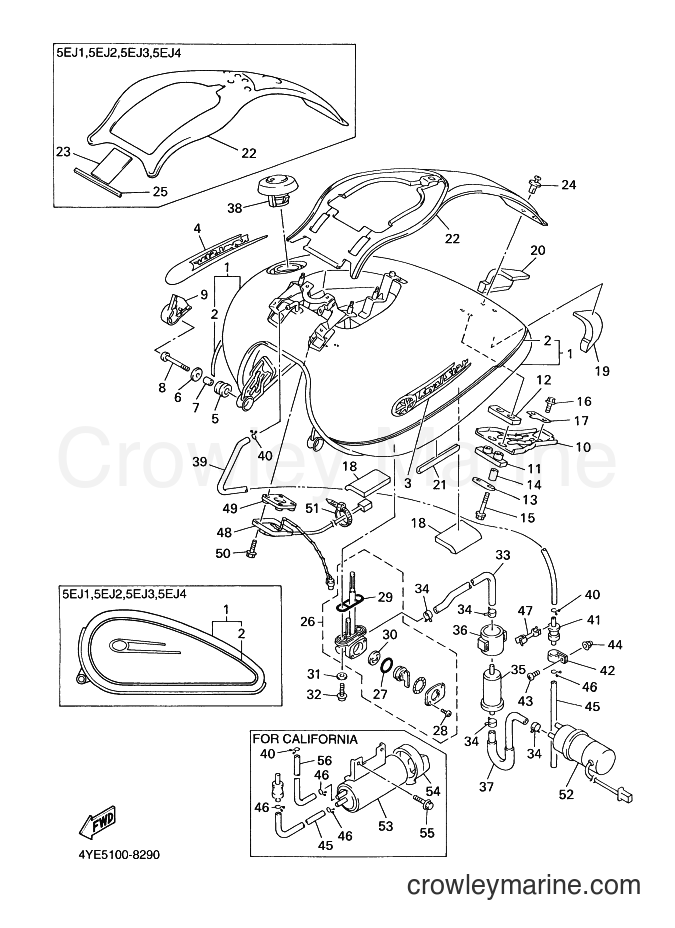 1998 Cruiser XVZ13AT - XVZ13AT (5EJ3) [020] - FUEL TANK