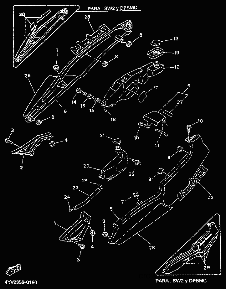2000 Scooter TZR50 - TZR50 (4YV2) [000] - BODY