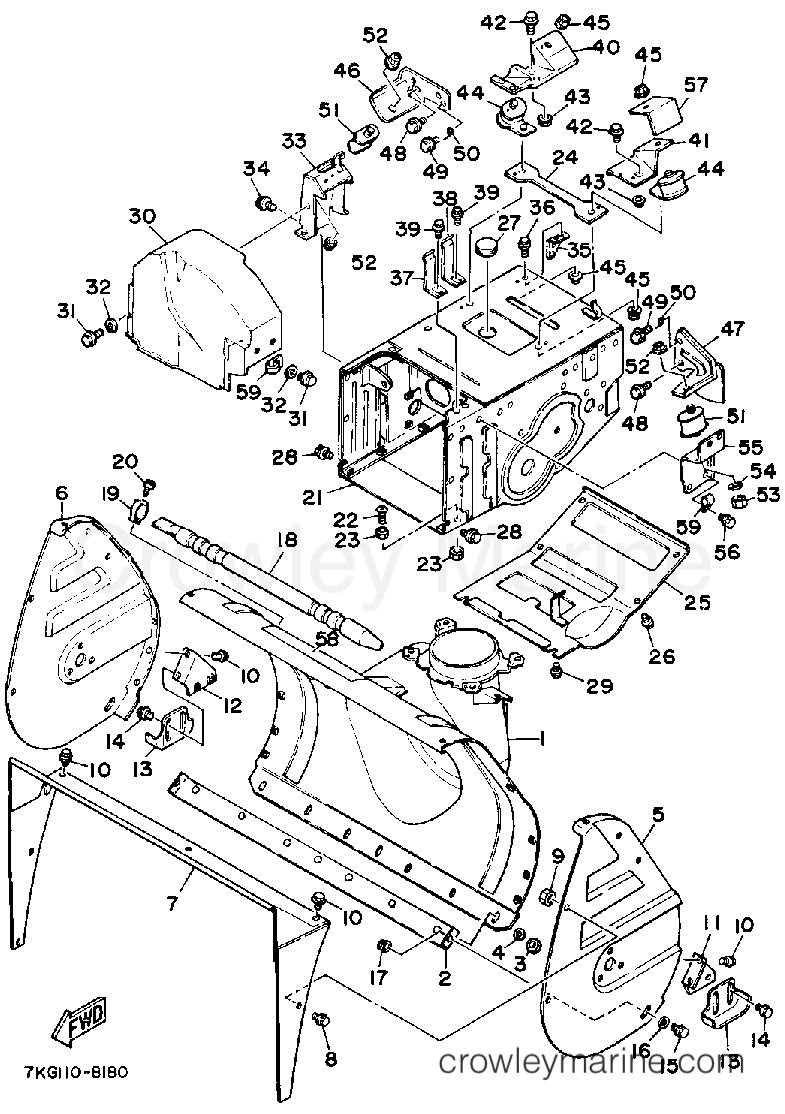 1988 Yamaha Outdoor Equipment 828 - YS828WM - BODY