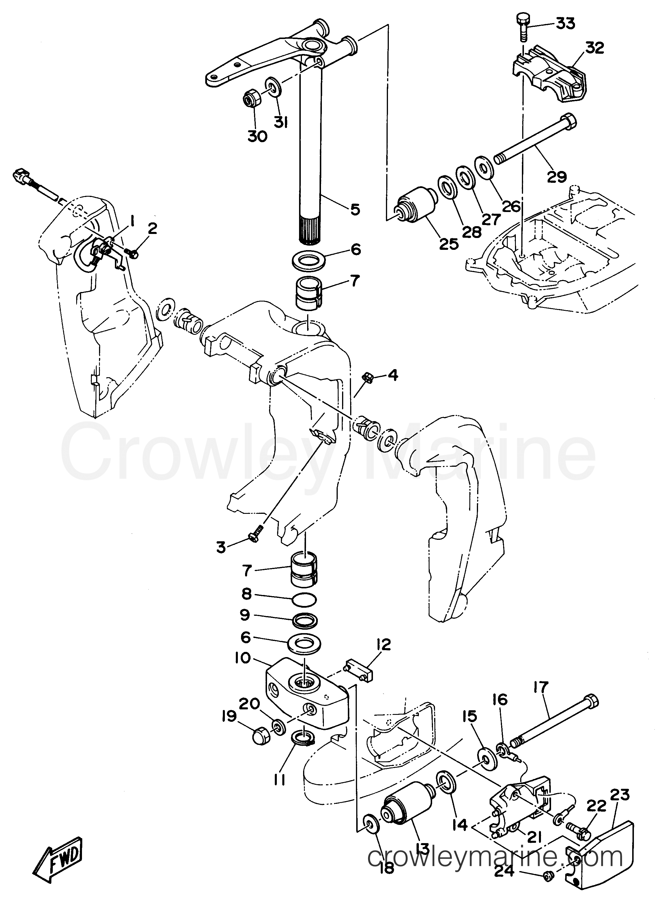 Yamaha Motors S225TXRU - BRACKET 2