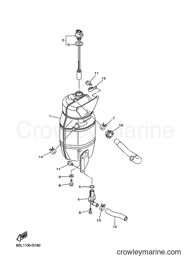2013 Snowmobile RFX10ST2S - RFX10ST2S (8JJ1) [020] - OIL TANK