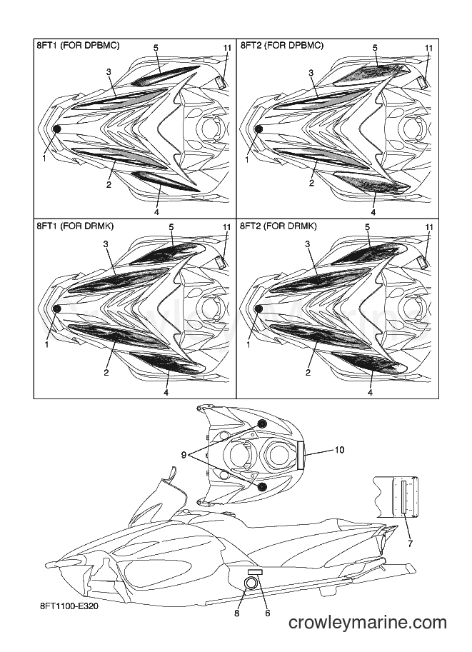 Yamaha Motors RX10ST (8FT1) [020] - EMBLEM