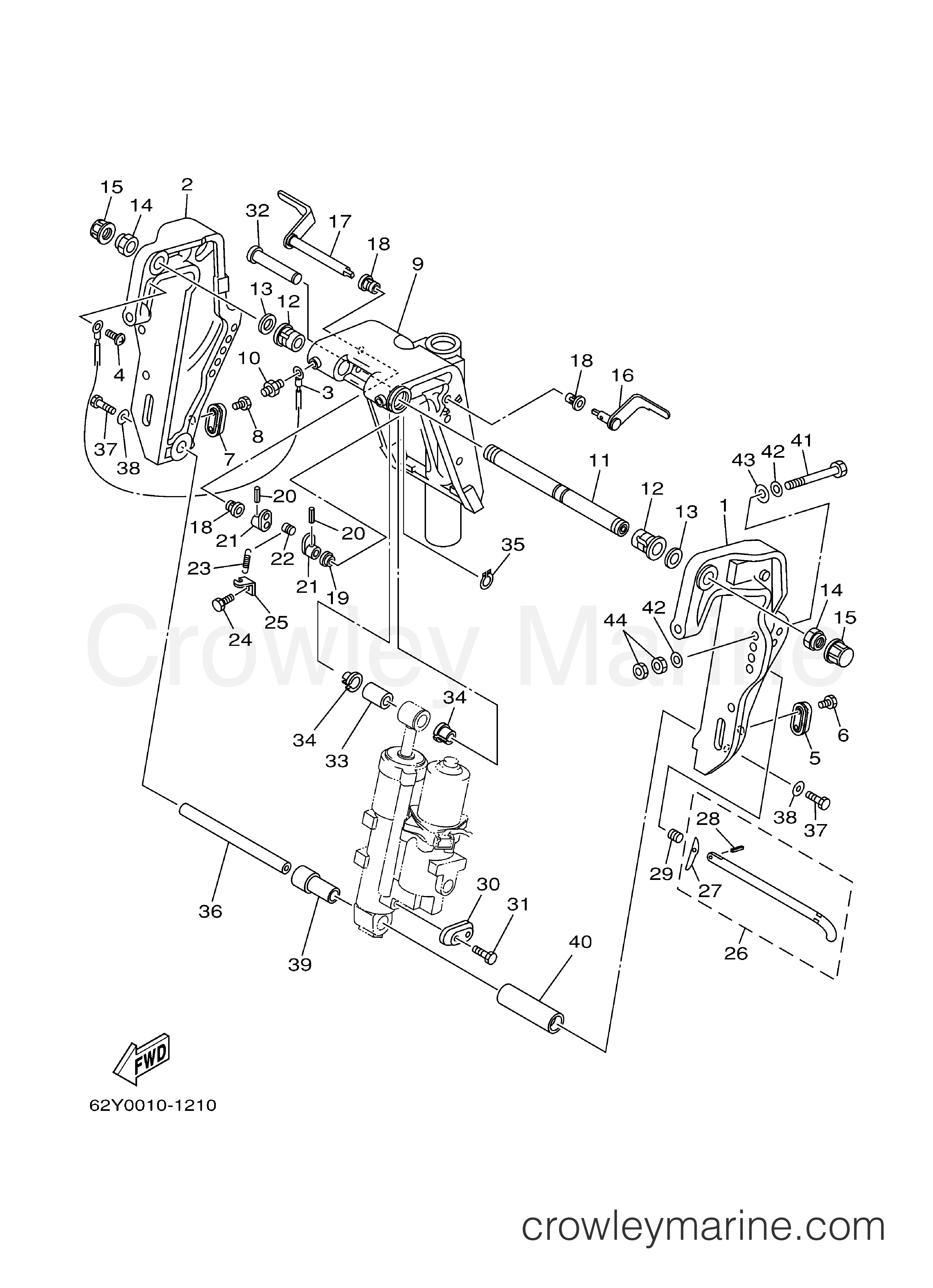 Yamaha Motors T50TLRC - BRACKET 1