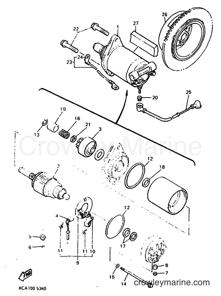 Yamaha Motors VX600E (8CF2) [040] - STARTING MOTOR