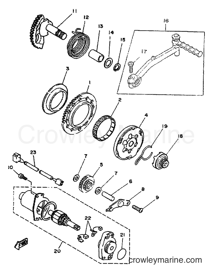1996 Scooter YA50S - YA50S (4MJ7) [999] - STARTER