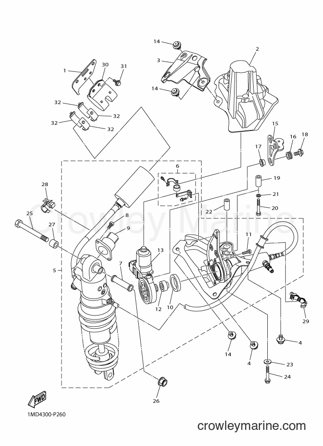 Yamaha Motors FJR1300AE (2PD9) [010] - REAR SUSPENSION