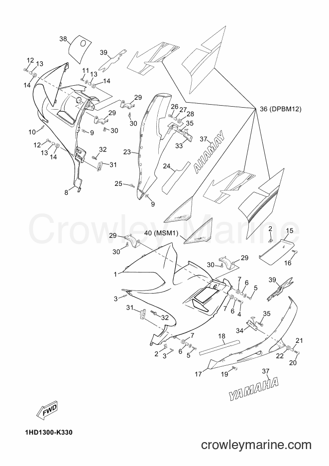 2011 Scooter TZR50 - TZR50 (1HD1) [010] - COWLING 2