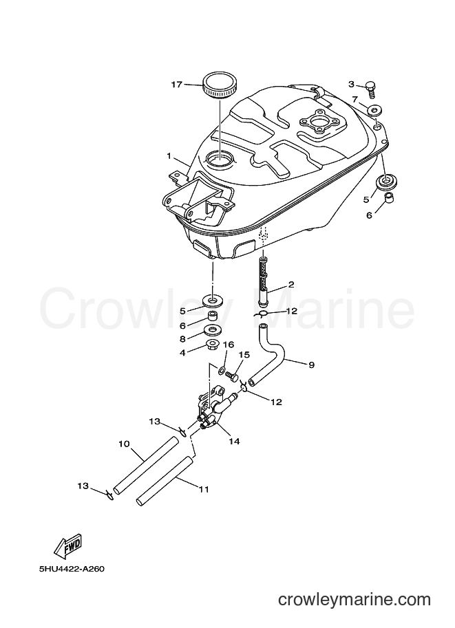 2002 Scooter T105E - T105E (5HU4) [010] - FUEL TANK