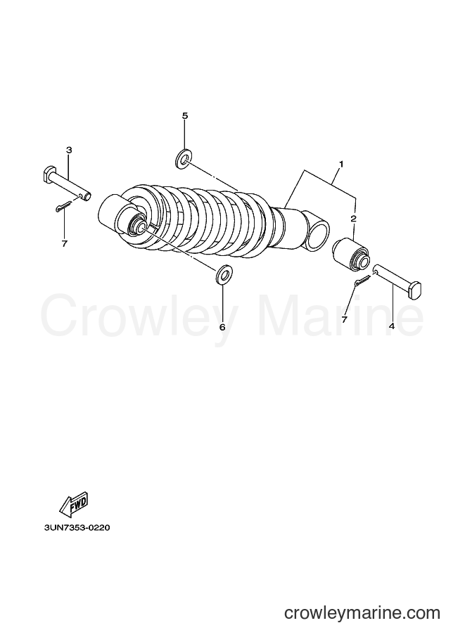 2000 Scooter DT50LC - DT50LC (3UN7) [010] - REAR SUSPENSION