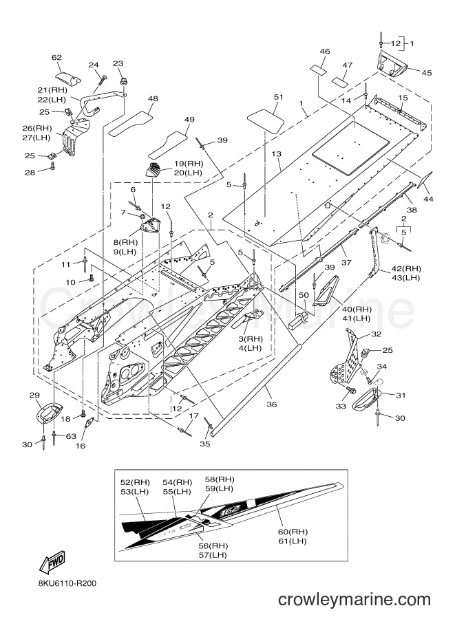 2016 Snowmobile SRV10ML62 - SRV10ML62 (8KU6) [010] - FRAME 2