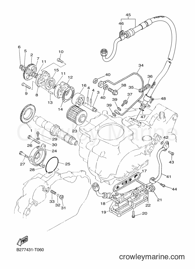 Yamaha Motors SR400 (B277) [010] - OIL PUMP
