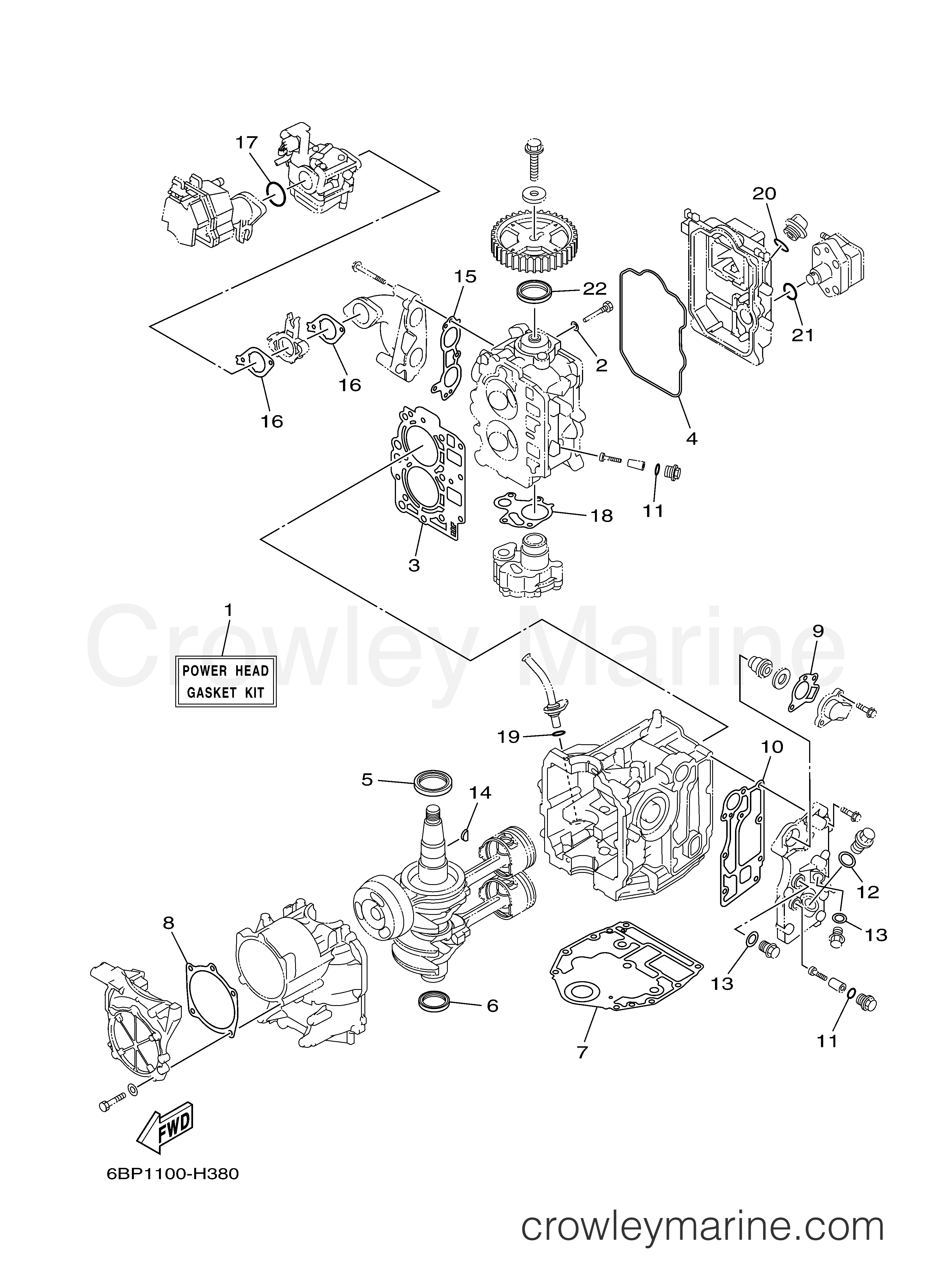 Yamaha Motors F25LEA - REPAIR KIT 1