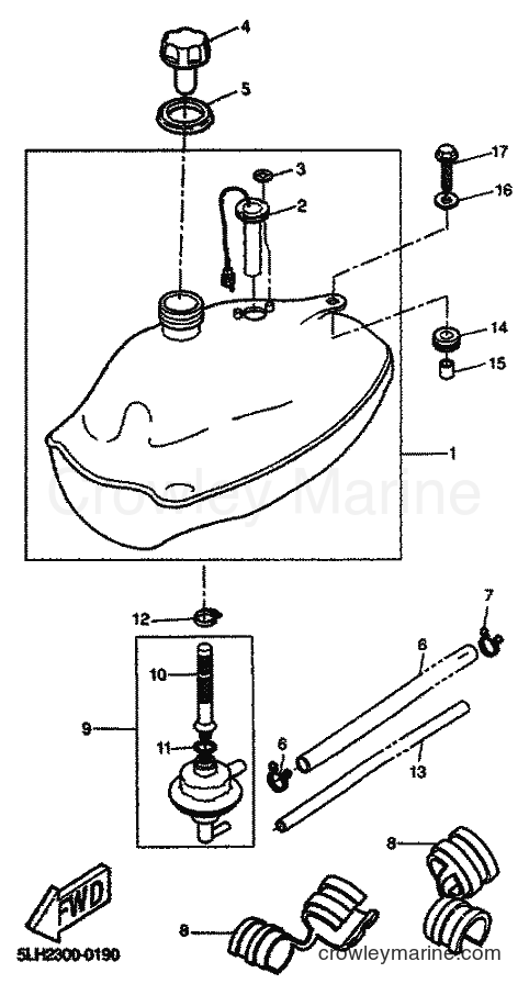 2001 Scooter EW50 - EW50 (5JH3) [030] - FUEL TANK