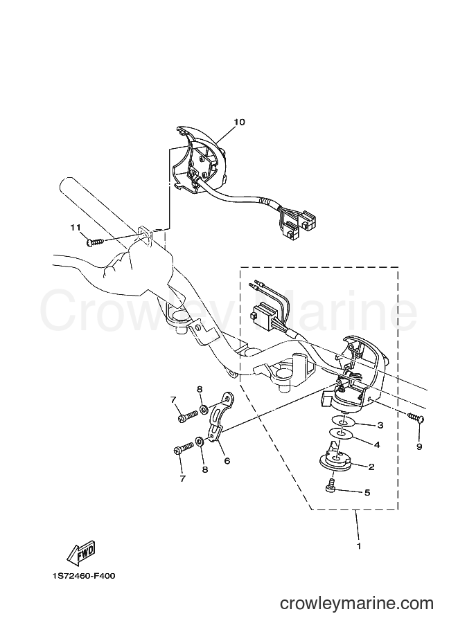 Yamaha Motors T135SE (1S74) [010] - HANDLE SWITCH & LEVER