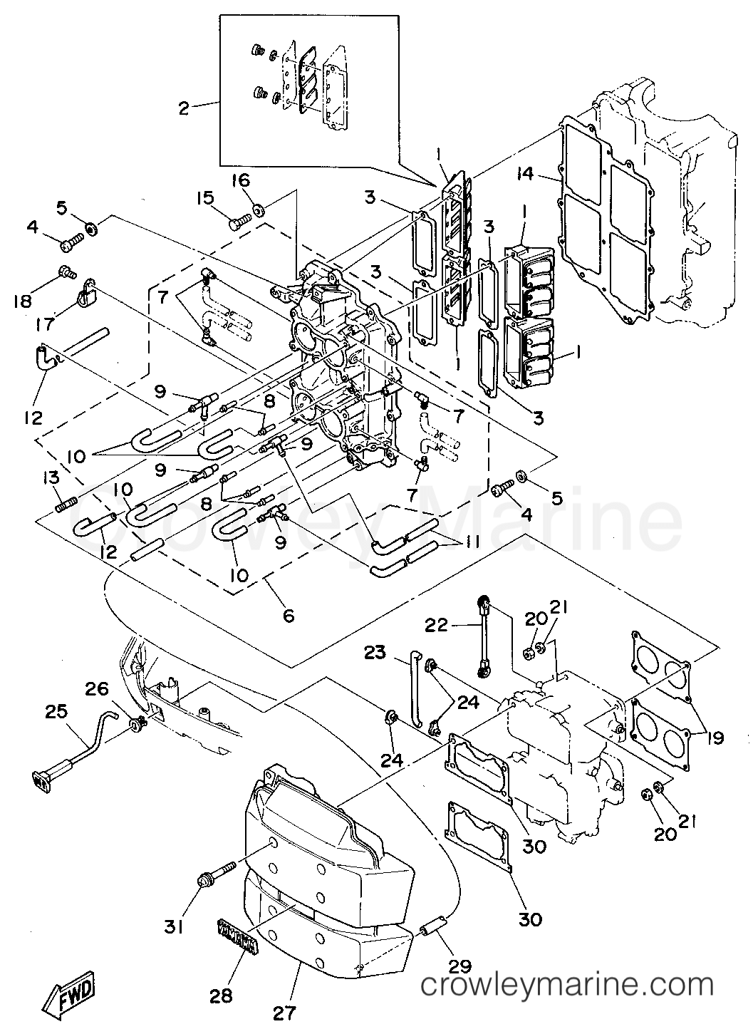 Yamaha Motors 115TXRT - INTAKE