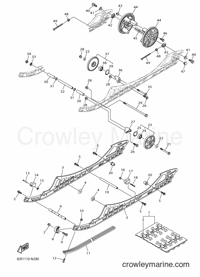 2014 Snowmobile SRV10XS - SRV10XS (8JR2) [010] - TRACK SUSPENSION 1
