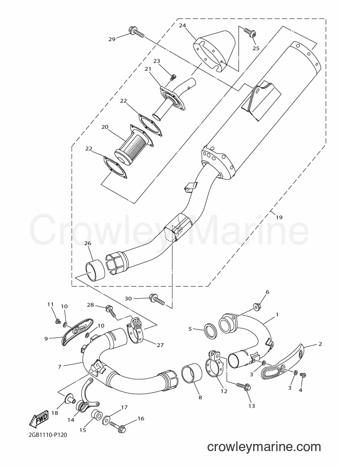 2017 Dirt Bike WR250F - WR250F (2GBD) [010] - EXHAUST