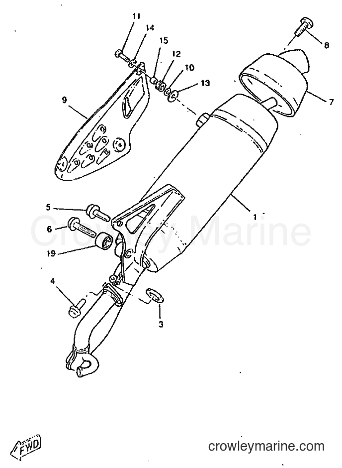1998 Scooter CW50RSP - CW50RSP (4URG) [010] - EXHAUST