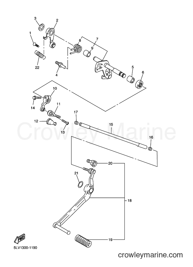 2003 Street Bike FZS1000 - FZS1000 (5LVF) [070] - SHIFT SHAFT