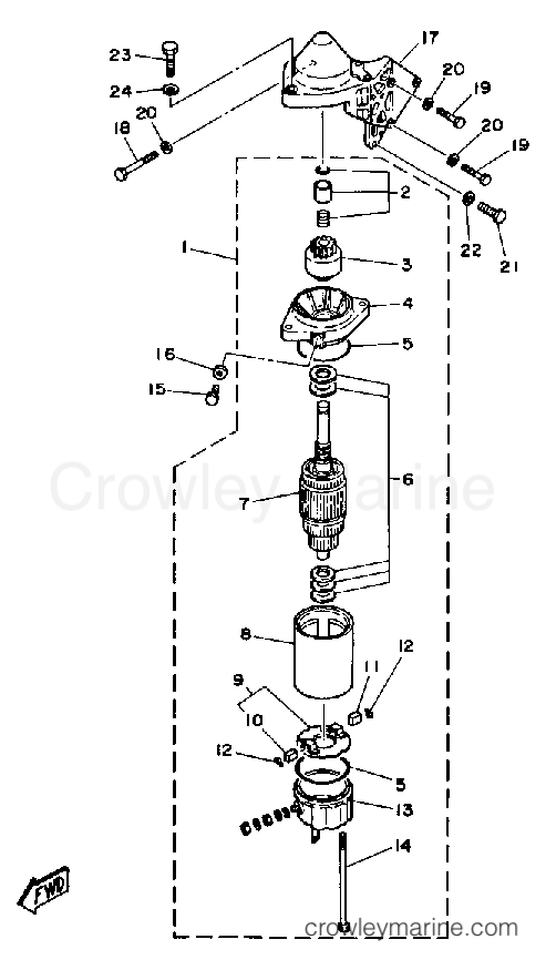 Yamaha Motors CV30ELF - STARTING MOTOR