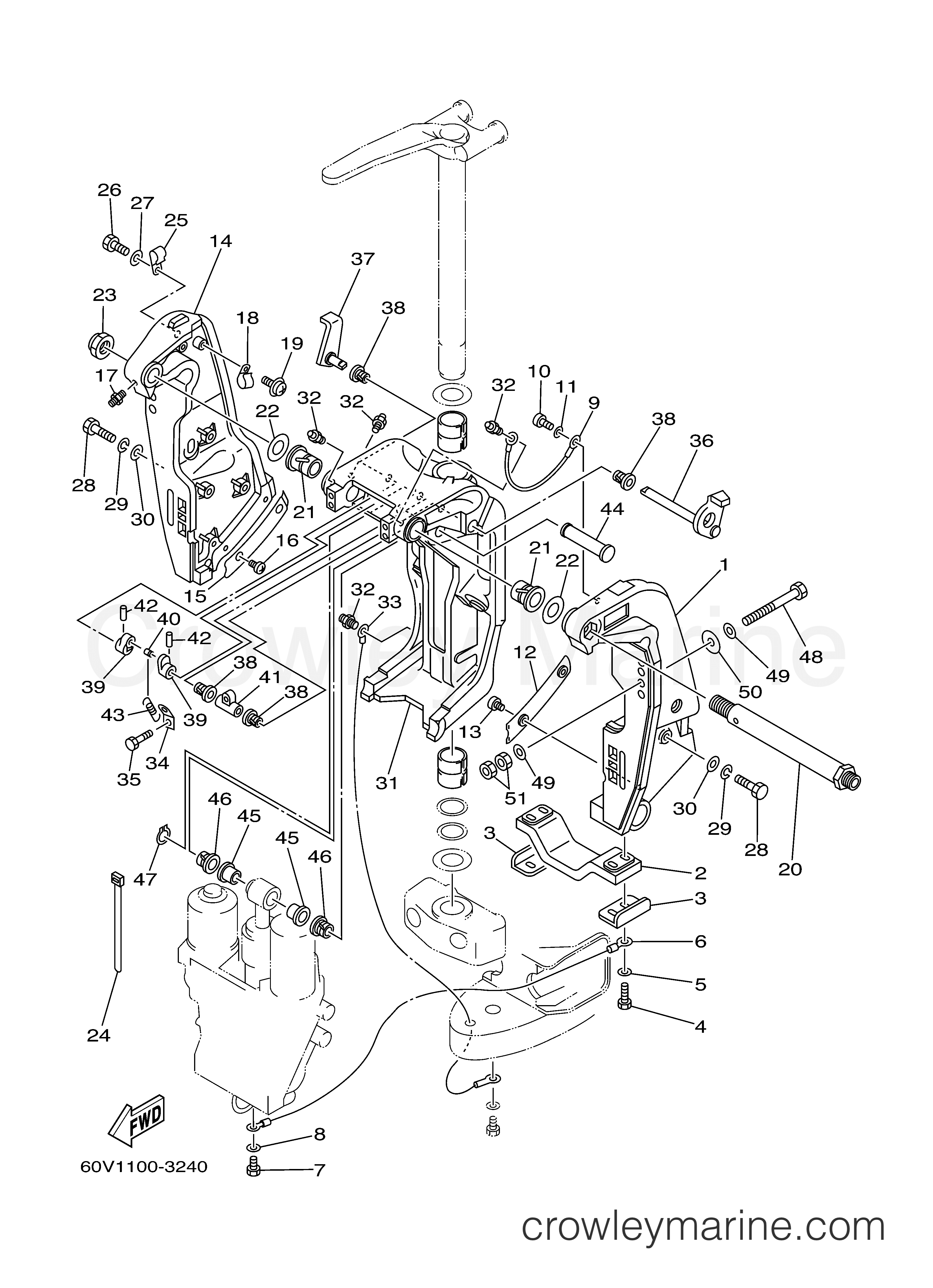 Yamaha Motors LZ250TXRB - BRACKET 1