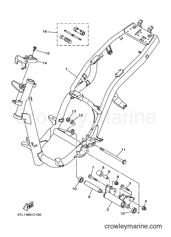 Yamaha Motors AL115C (5WP4) [010] - FRAME