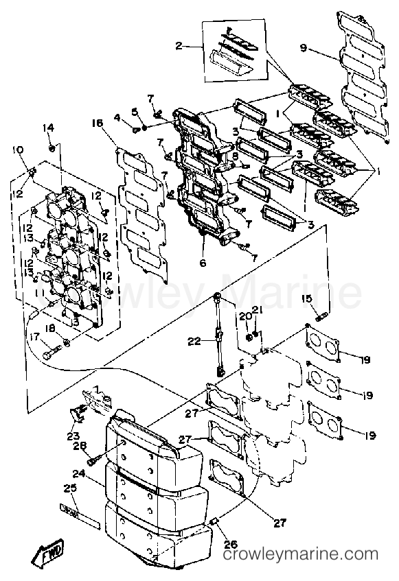 Yamaha Motors 225TXRP - INTAKE