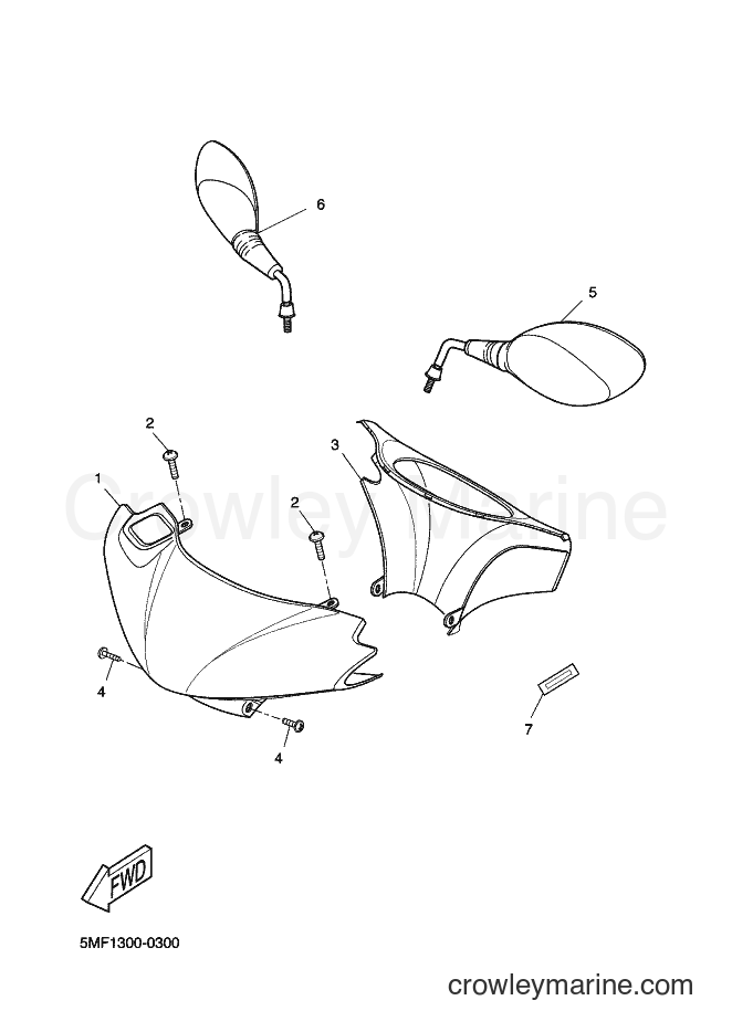 2000 Scooter XN125 - XN125 (5MF1) [040] - COWLING 1
