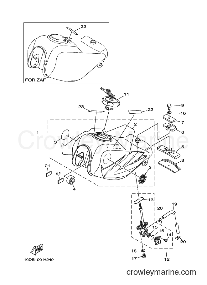 2012 Dirt Bike TW200E - TW200E (10DP) [010] - FUEL TANK