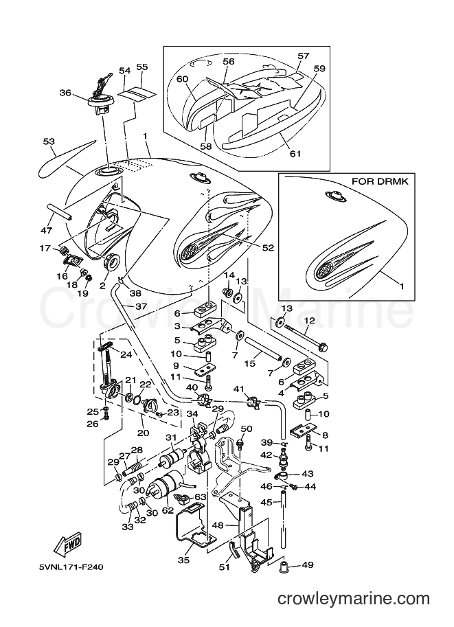 Yamaha Motors XV1700A (5VNL) [010] - FUEL TANK