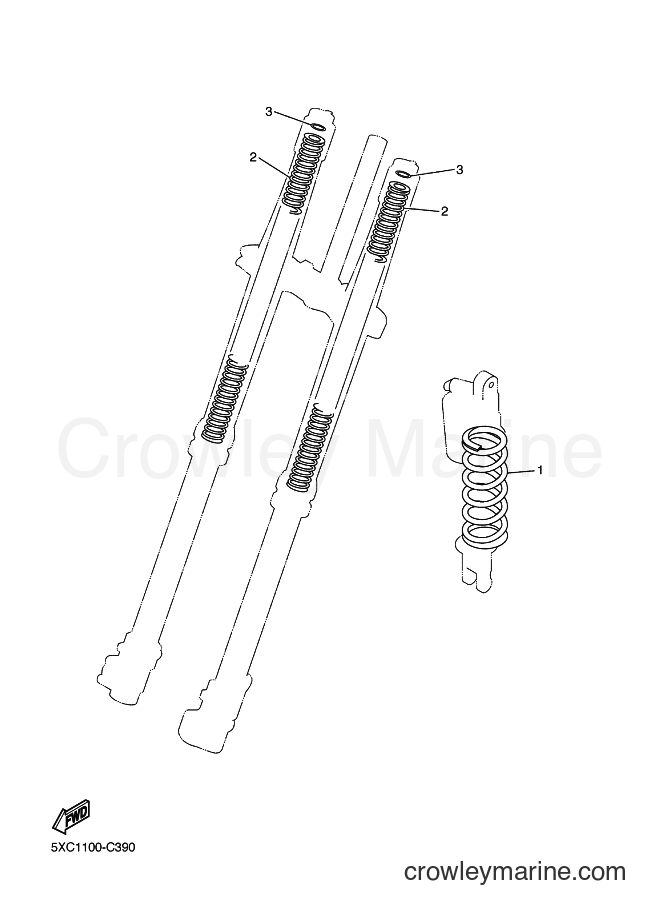 2004 Dirt Bike YZ250F - YZ250F (5XC2) [020] - ALTERNATE FOR CHASSIS