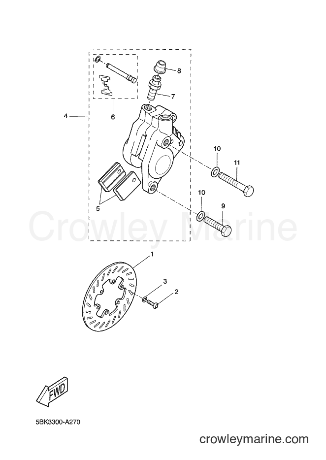 2002 Scooter DT50R - DT50R (5BK3) [020] - FRONT BRAKE