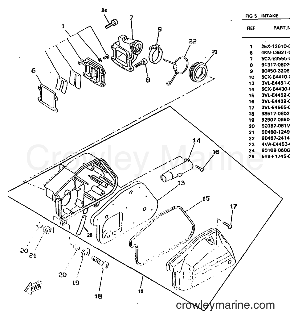 1998 Scooter CW50RSP - CW50RSP (5DX1) [010] - INTAKE