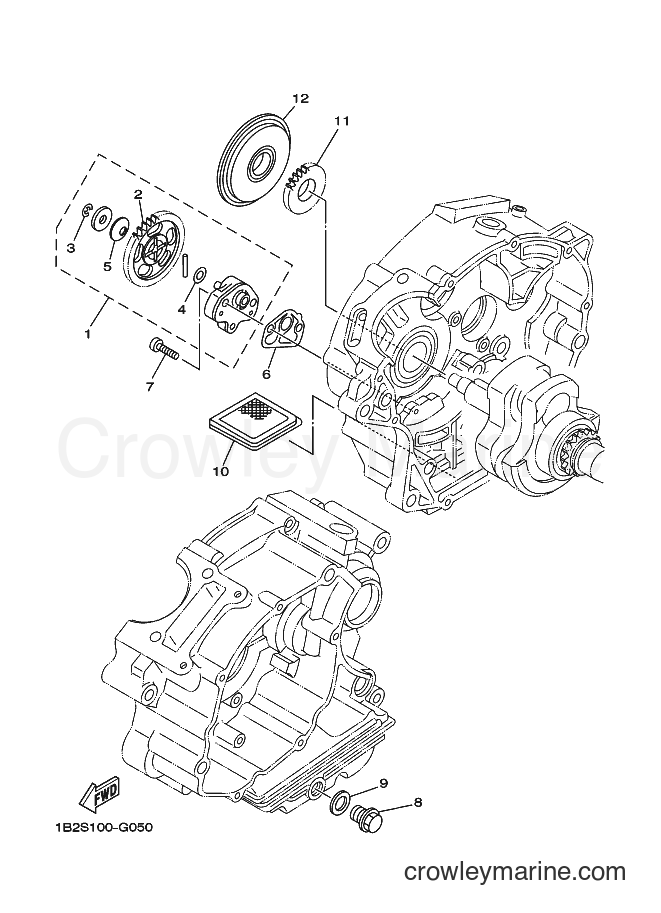 2012 Dirt Bike TT-R125LWEB - TT-R125LWEB (19CT) [010] - OIL PUMP