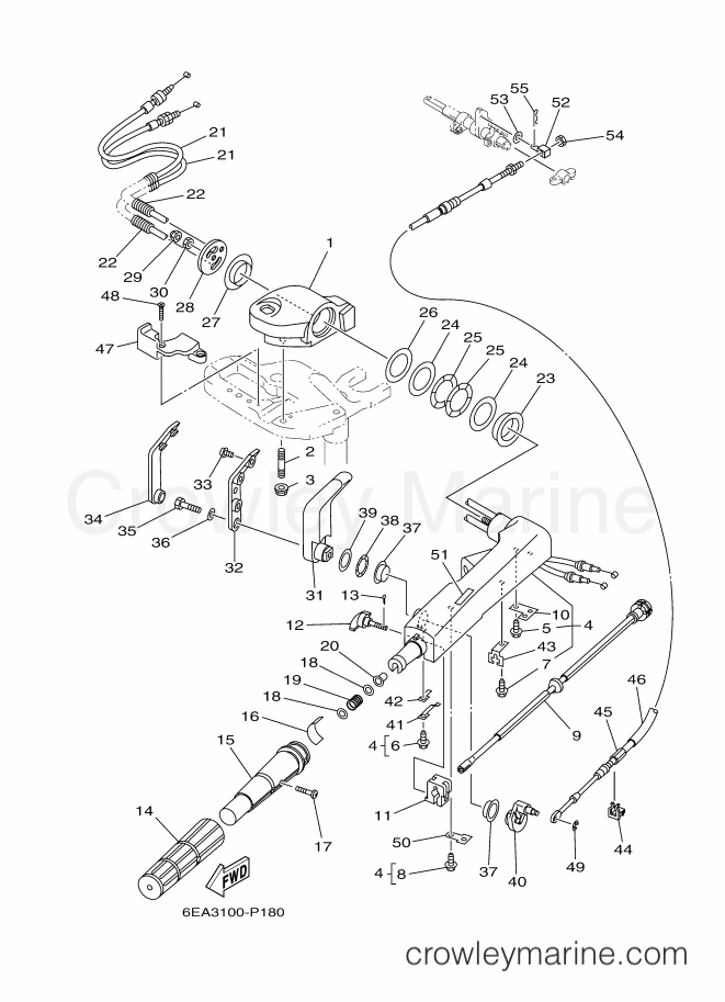 Yamaha Motors T9.9XPB-2016 (6EA4) [170] - STEERING