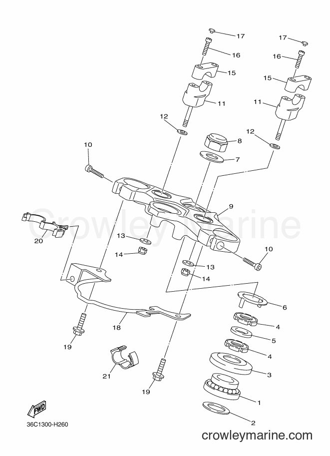 2016 Street Bike XJ6SA - XJ6SA (36DH) [040] - STEERING