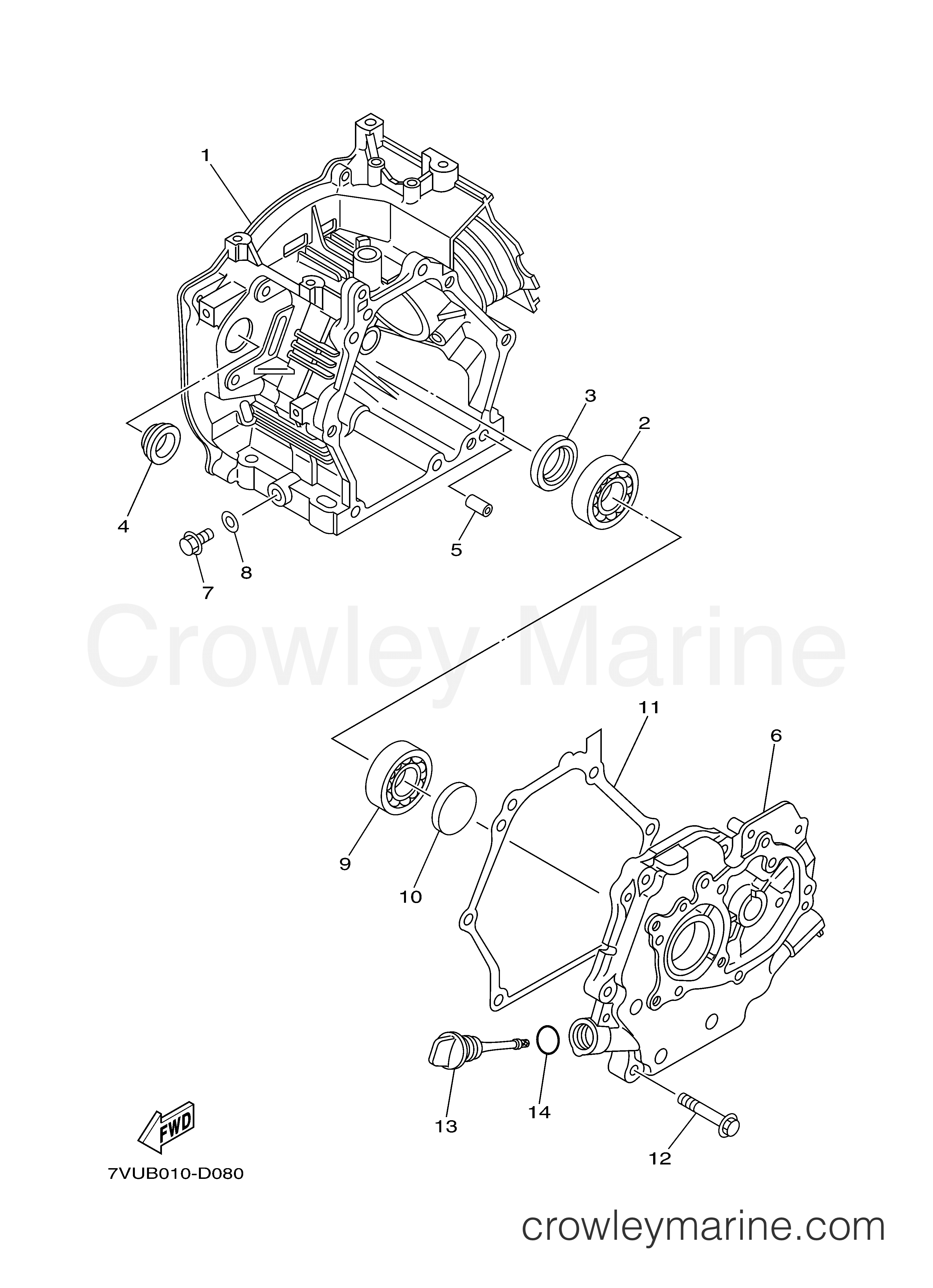 Yamaha Motors YG2800IJ - CRANKCASE