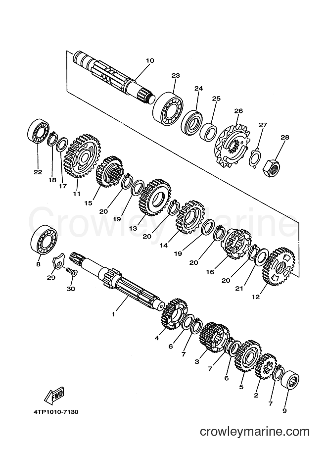1999 Dirt Bike DT230 - DT230 (4TP3) [010] - TRANSMISSION