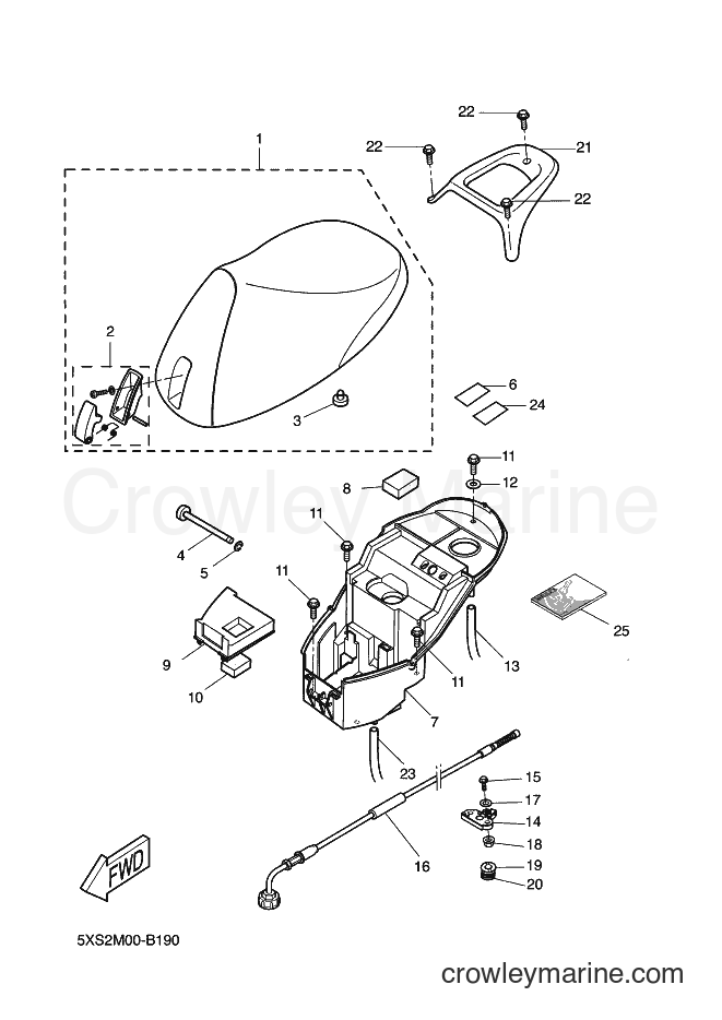 2004 Scooter YH50L - YH50L (5UB5) [010] - SEAT & CARRIER