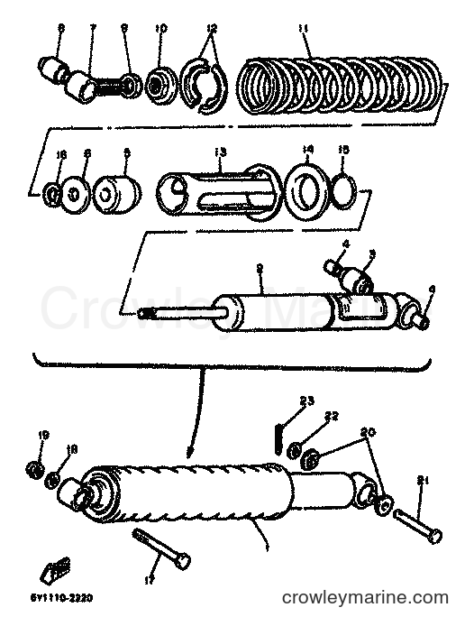 Yamaha Motors XT550 (5Y3) [999] - REAR SUSPENSION