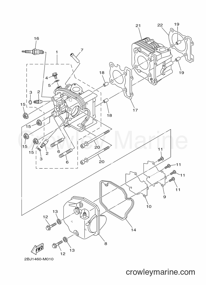 2013 Scooter AF115FX - AF115FX (2BU1) [010] - CYLINDER
